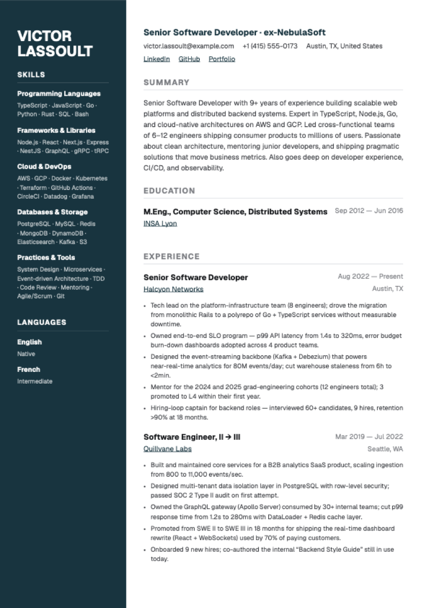 Beacon layout preview