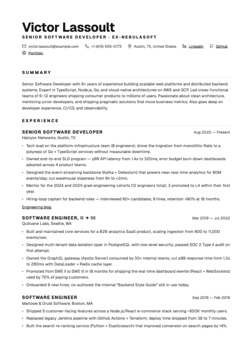 Bulletin layout preview
