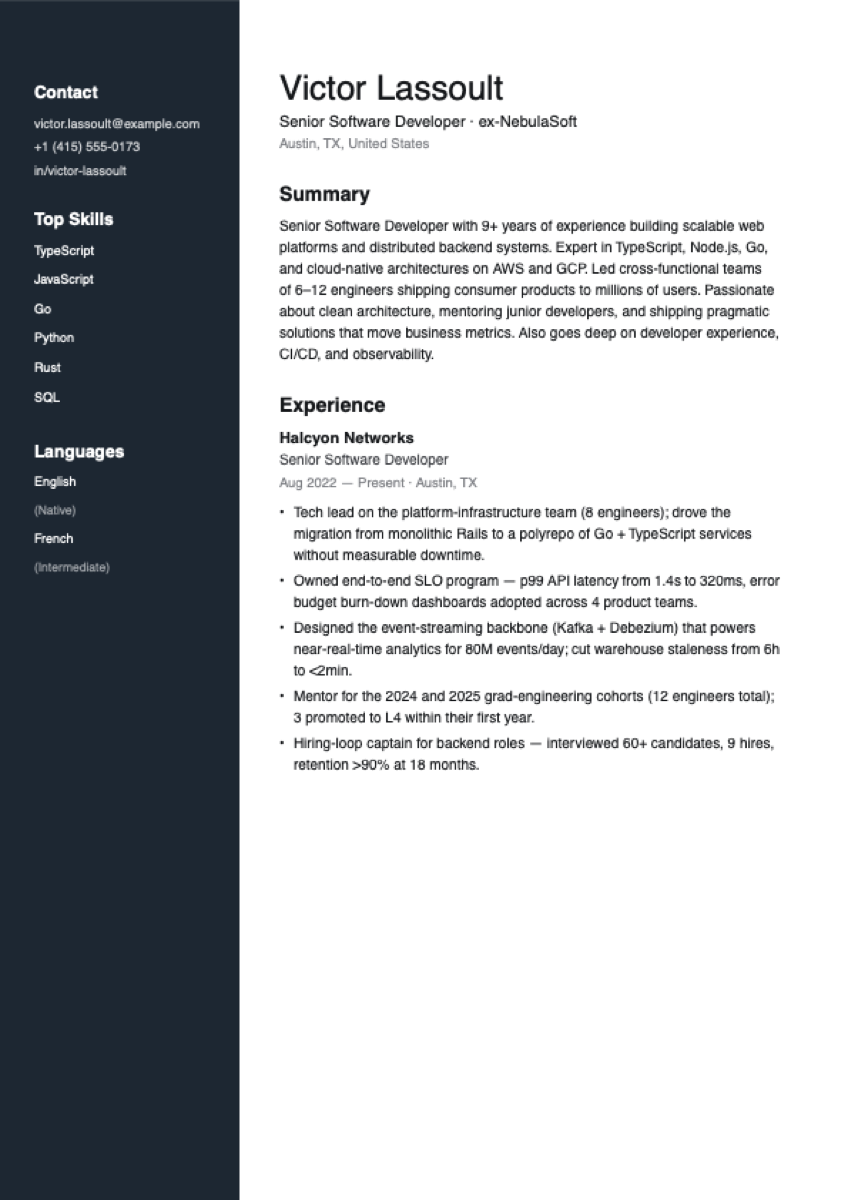 Cobalt layout preview