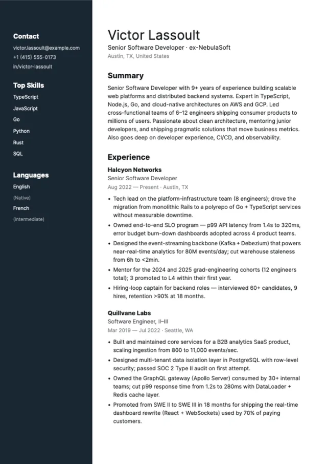 Cobalt layout preview