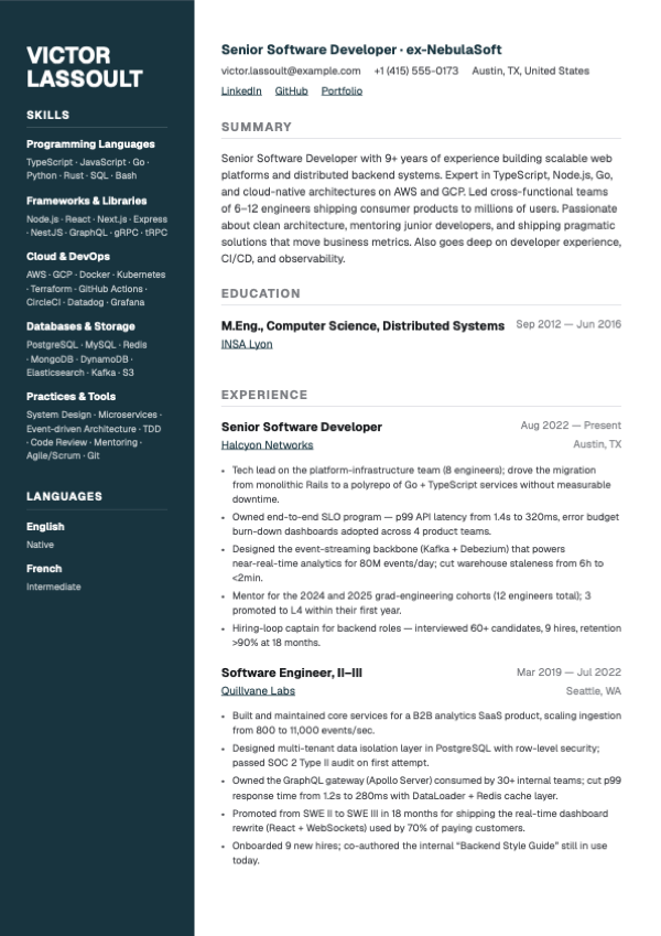 Beacon layout preview