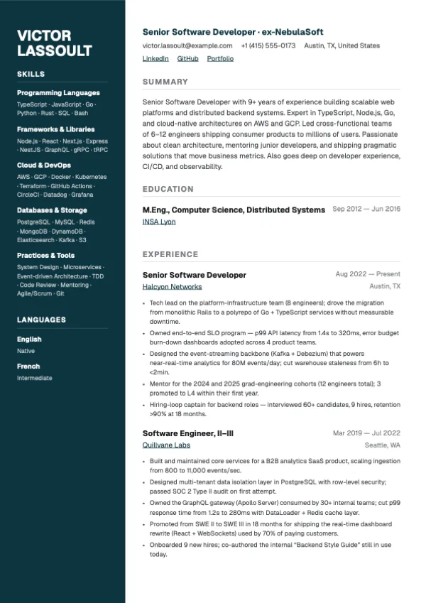 Beacon layout preview
