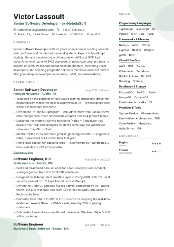 Bloom layout preview