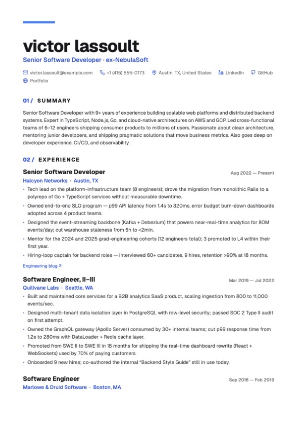 Syntax layout preview