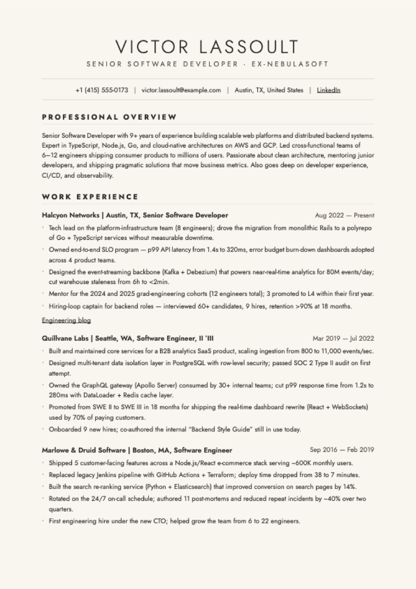 Vellum layout preview